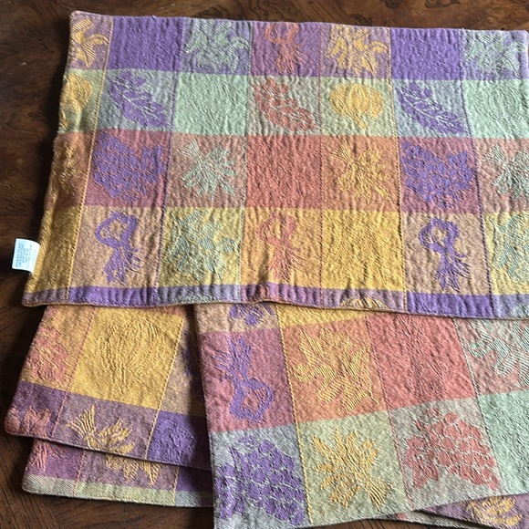 Fall themed set of 4 placemats 100% cotton  NWOT - Picture 6 of 8